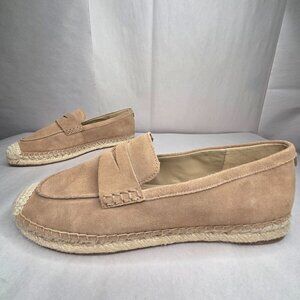 NWT Sam Edelman Women's Kai Espadrille Taupe Suede Loafers